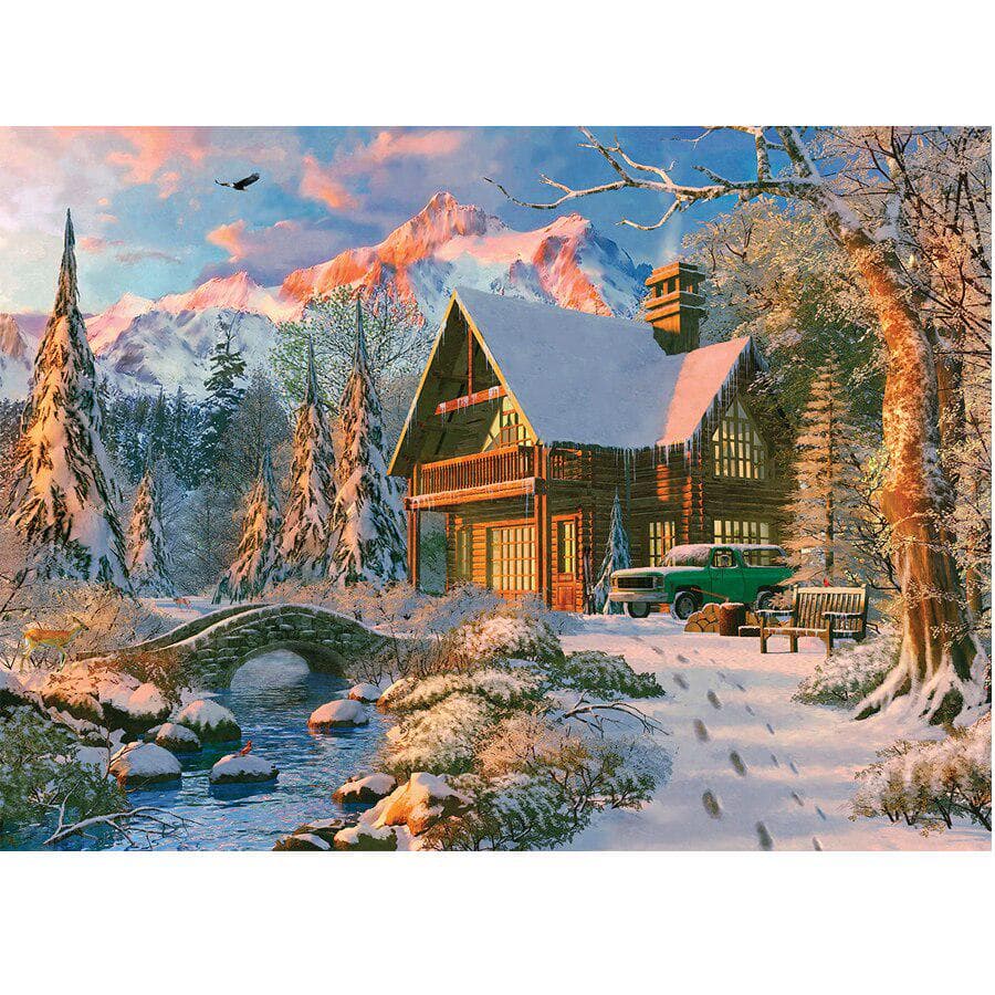 Diy 5d Diamond Painting Winter Holiday Full Round Diamond Embroidery 20X30CM