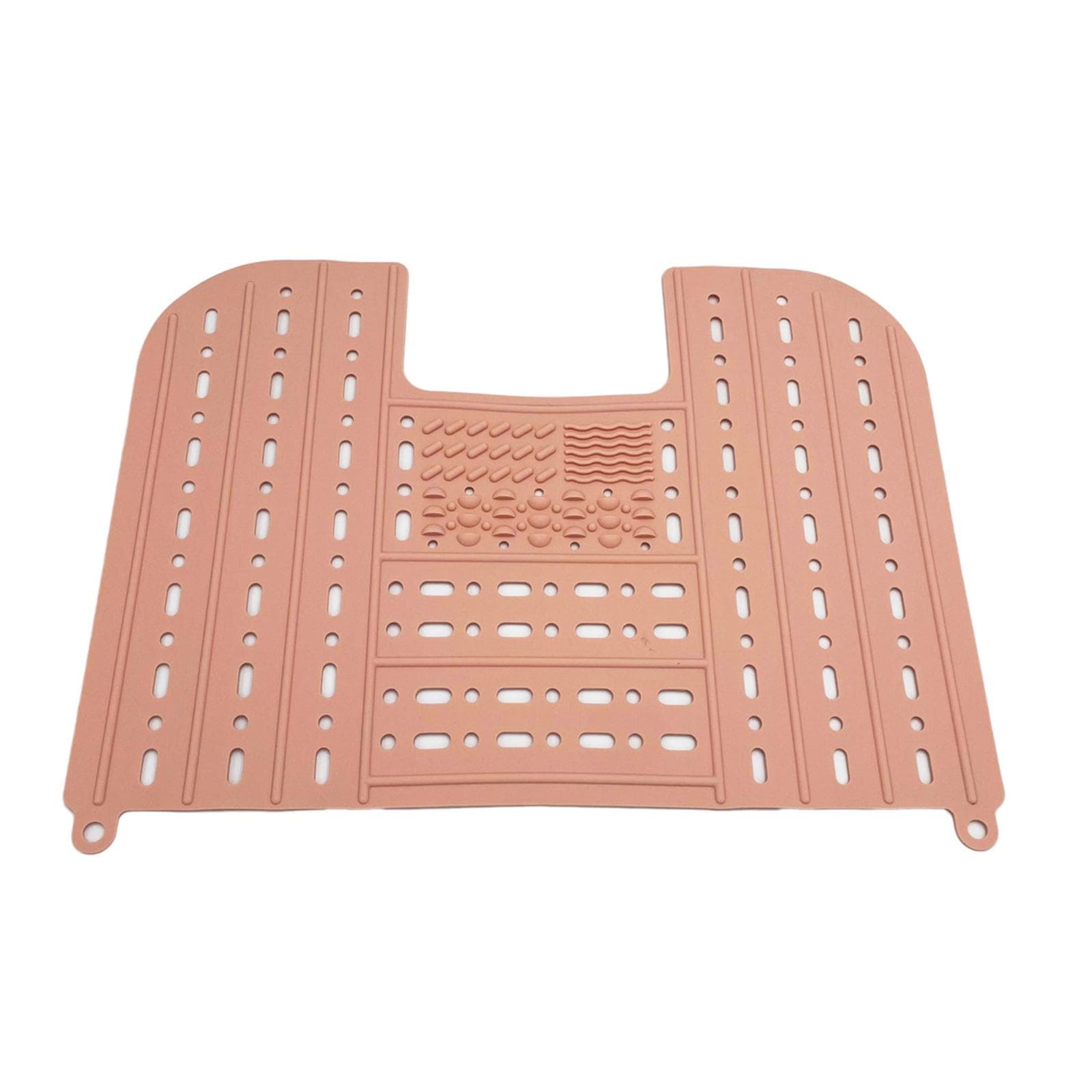 Foldable Sink Basin Top Cover Silicone Makeup Brush Cleaning Mat Makeup Tools Bathroom Sink light pink