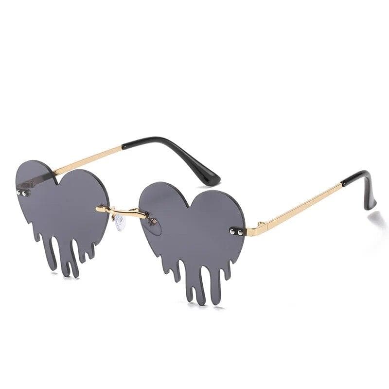 Love Heart Shaped Sunglasses Women Designer Fashion Cute Sexy Retro Cat Eye Vintage UV400 Sun Glasses