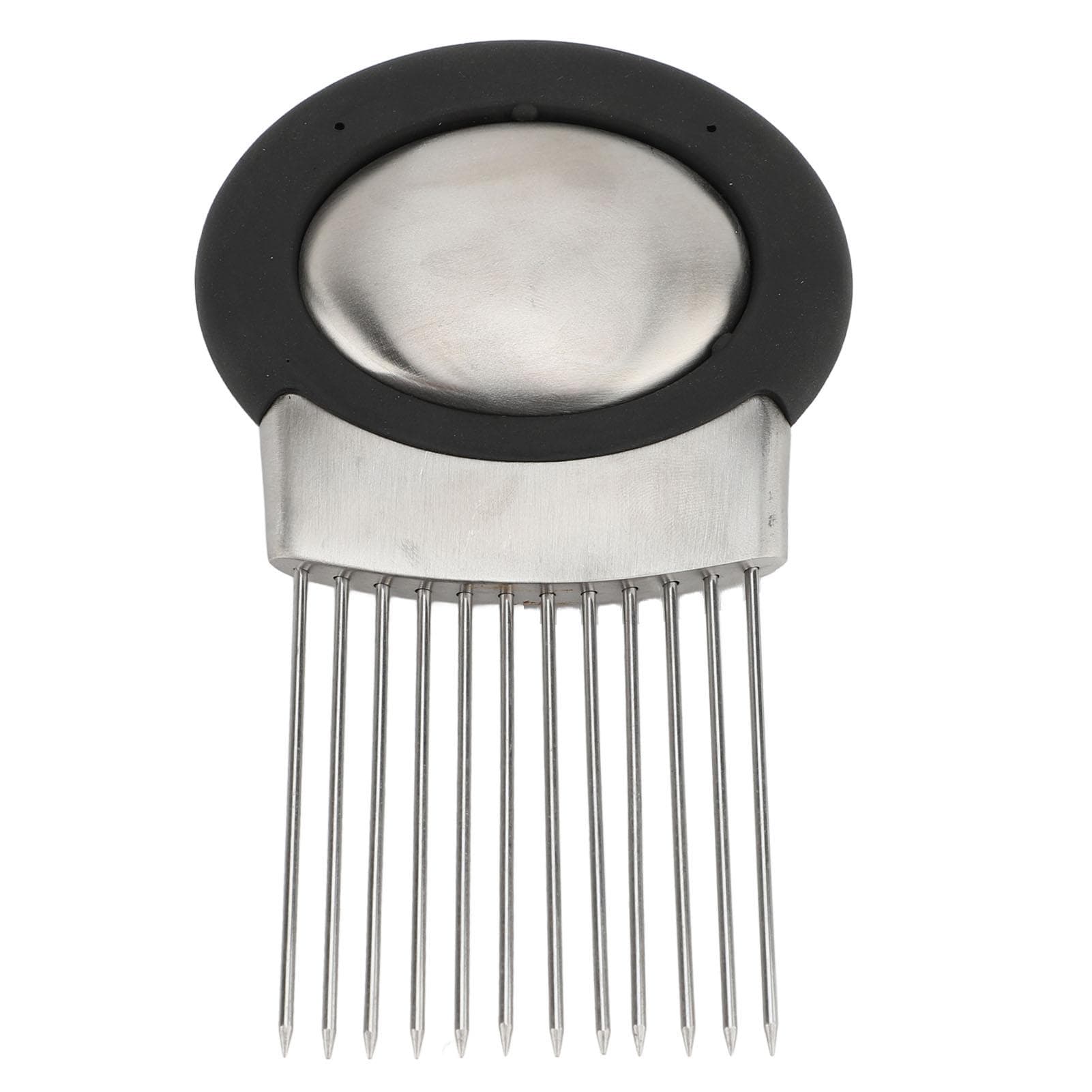 Onion Slicing Holder Multi Purpose Ergonomic Stainless Steel Onion Slicing Assistant Tool for