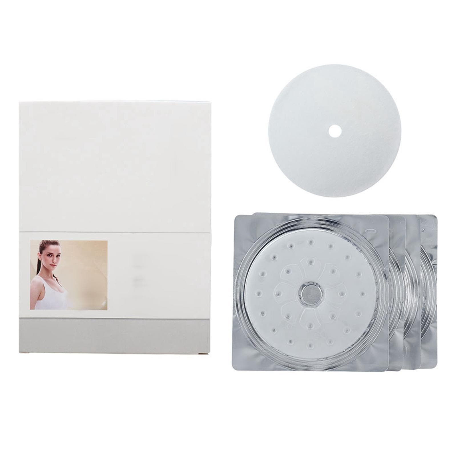 4pcs Breast Enlargement Enhancer Patch Breast Lifting Firming Mask Busty Chest Care white