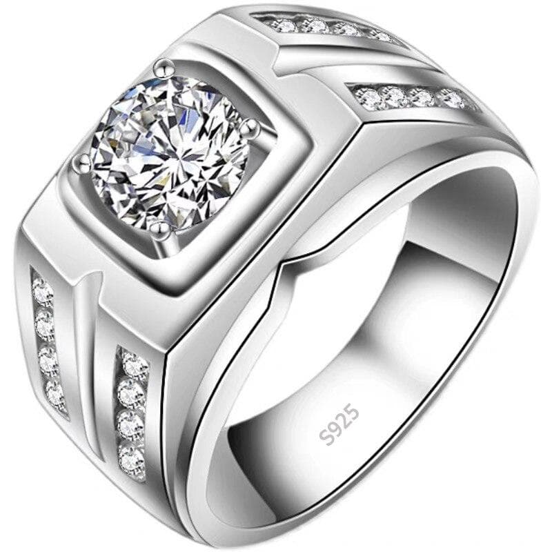 Men Gorgeous Cubic Zirconia Rings Evening Party Noble Accessories Men 'S Birthday Gift Fashion Finger Ring Jz004 11