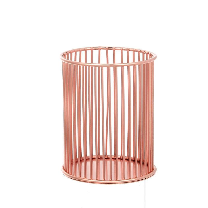 Metal Mesh Square Desktop Pencil Holder Makeup Sorting Storage Organizer Black Silver Gold Holder Stationery Supplies Basket