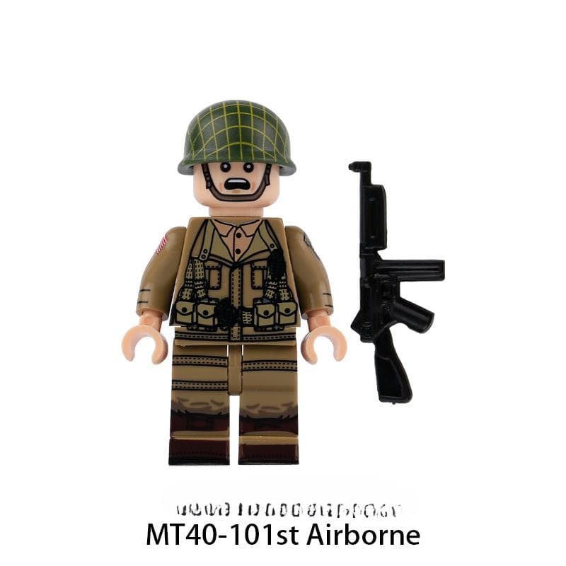 World War II Military Series, American Air Force, French Armored Forces Character Building Block Toys