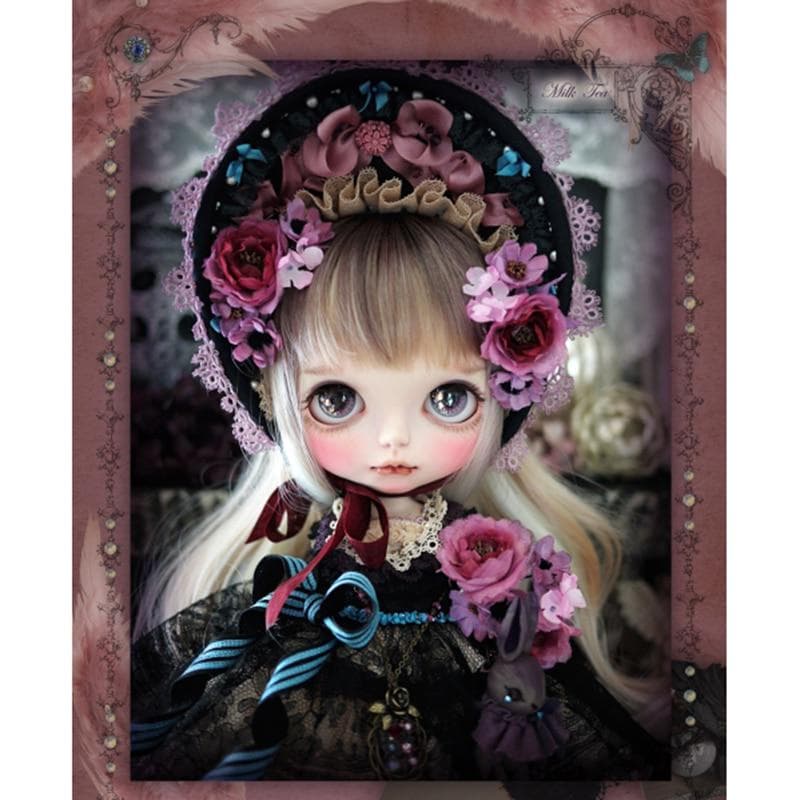 5D DIY Diamond Painting Gothic Style Doll Diamond Embroidery Cross Stitch Rhinestone 20X30CM