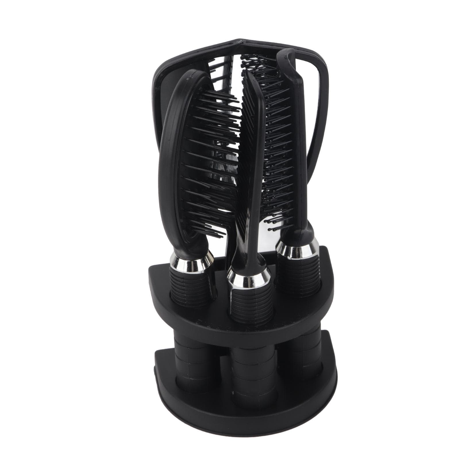 5PCS/Set Hair Comb Set Anti Static Hair Brush Black Mirror Comb Set Non Slip Handle Styling Comb Kit