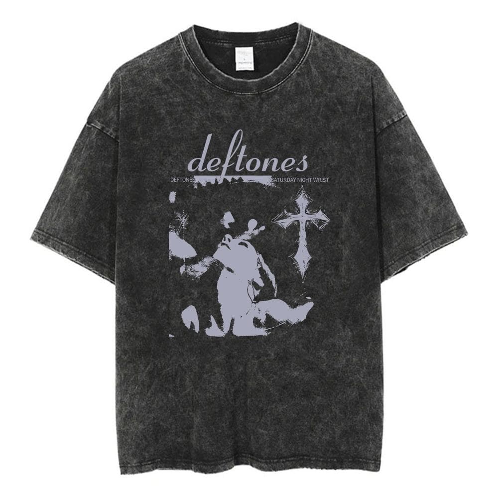 Deftones Band-Diamond Eyes Music Album Cover T-Shirt Metal Rock Clothes Cotton Vintage Short Sleeve Tees Tops 2XL
