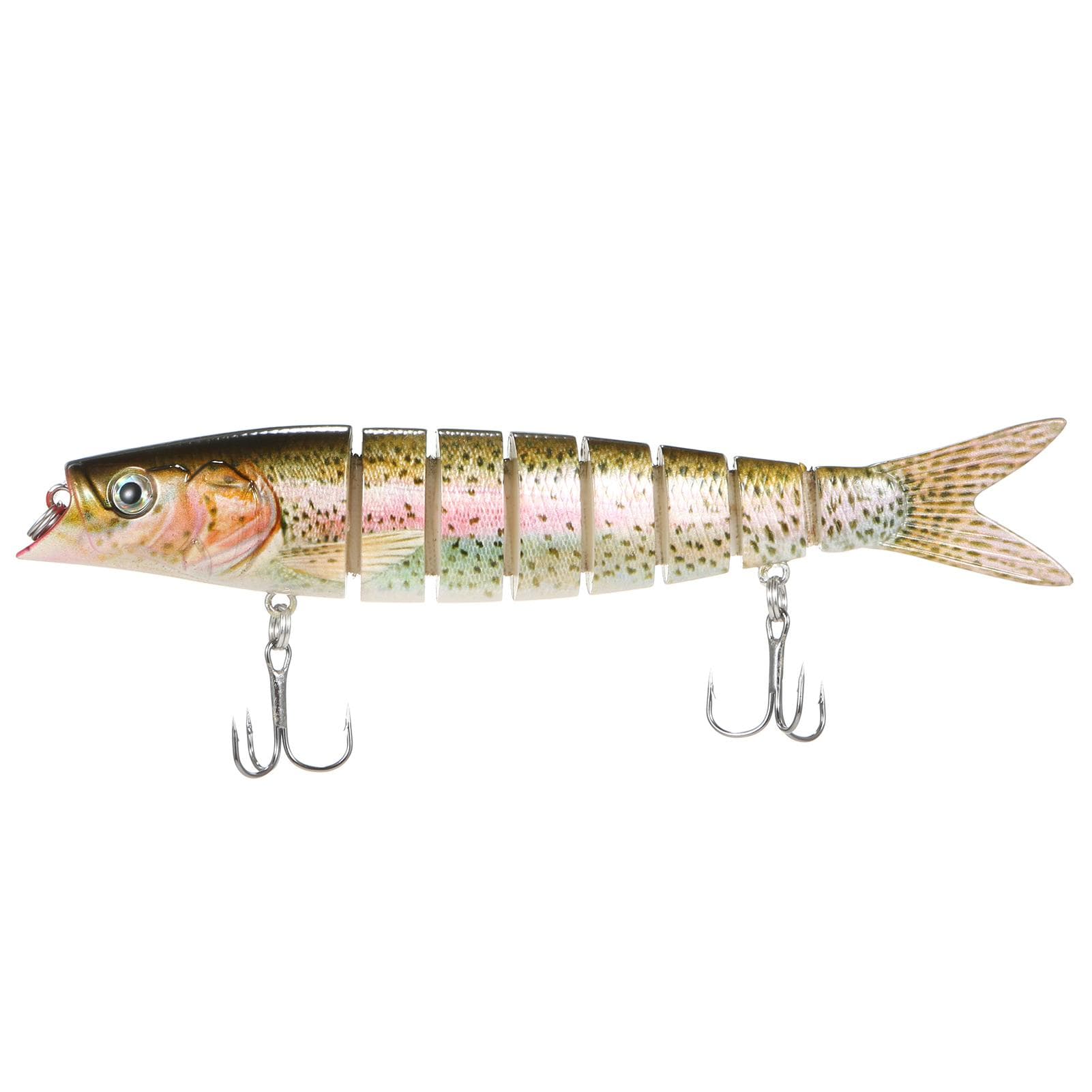 TARUOR 140mm Multi Jointed Swimbait Sinking Bait Lifelike 8 Segment Fishing Swimbait Hard Bait Color 9