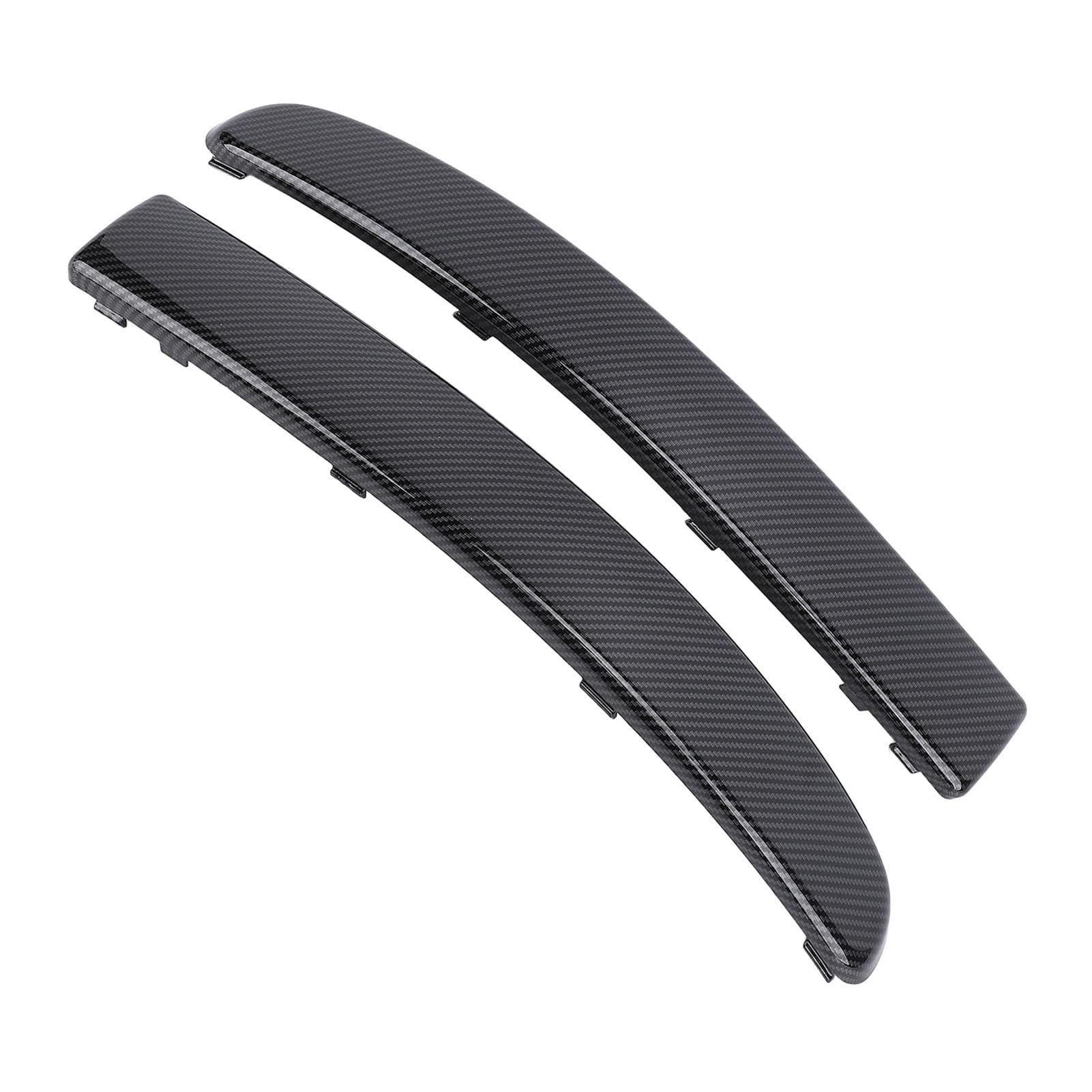 1 Pair Front Bumper Moulding Lower Trim 735455057 Carbon Fiber Pattern Fashionable Front Bumper