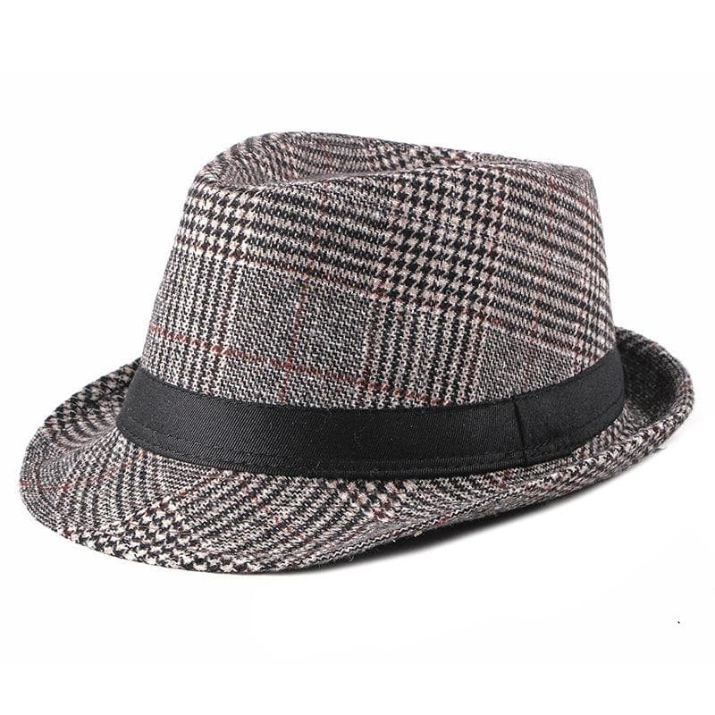 Spring Summer Wool Wedding Hat for Mid-Aged Men Couple Fashion Autumn Winter Party Plaid Luxury Design Jazz Hat Fedora Hat Women