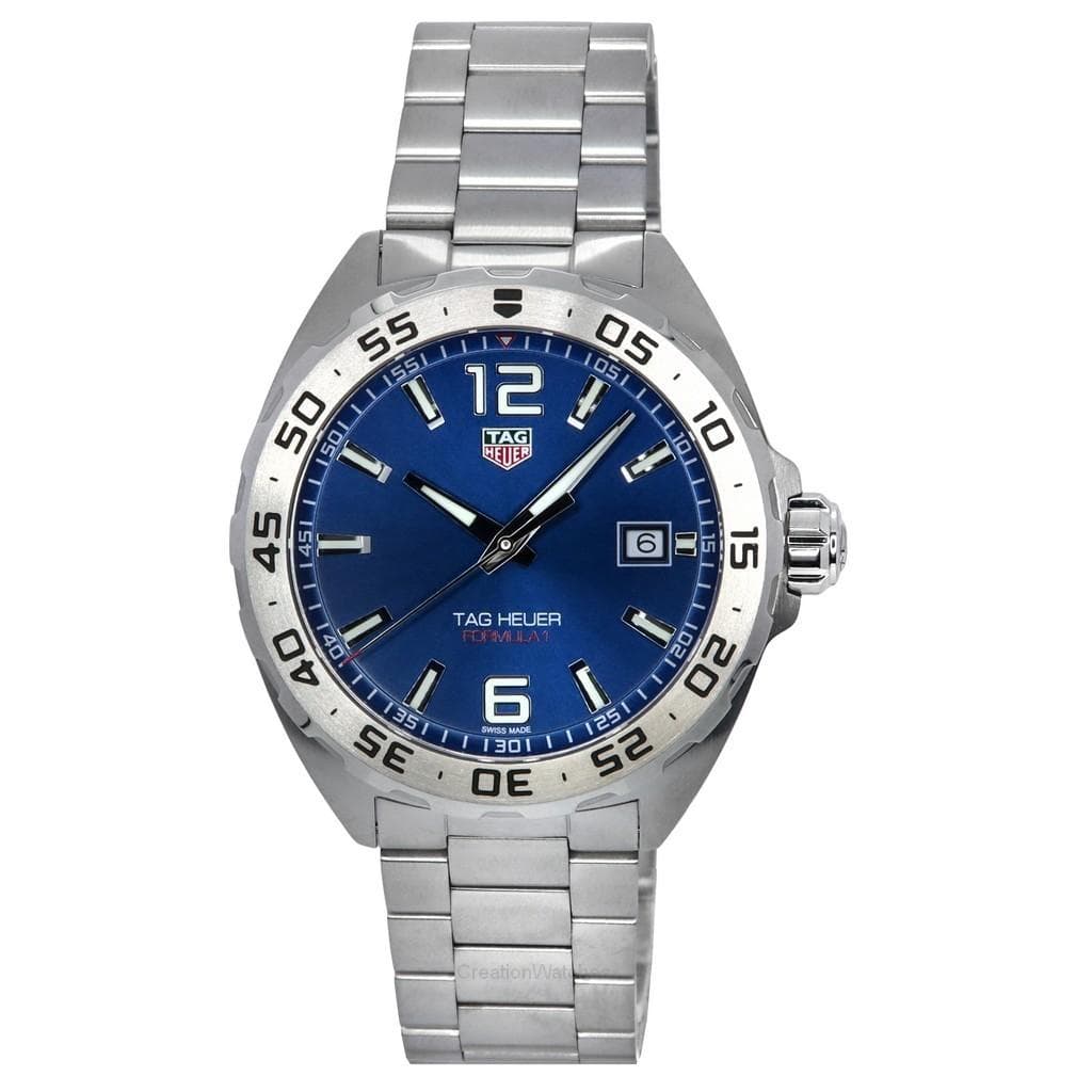 Tag Heuer Formula 1 Stainless Steel Blue Dial Quartz Diver's WAZ1118.BA0875 200M Men's Watch blue