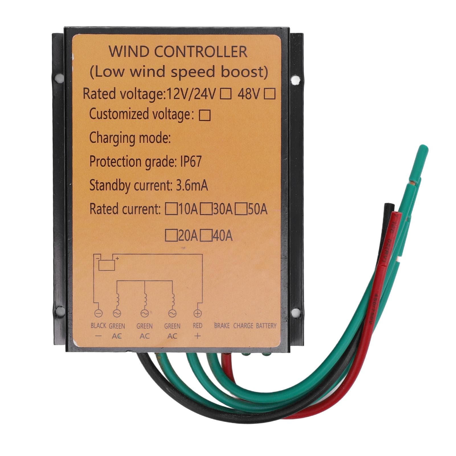 400W Wind Turbine Charge Controller 12V 24V IP67 Water Resistant MPPT Wind Turbine Generator