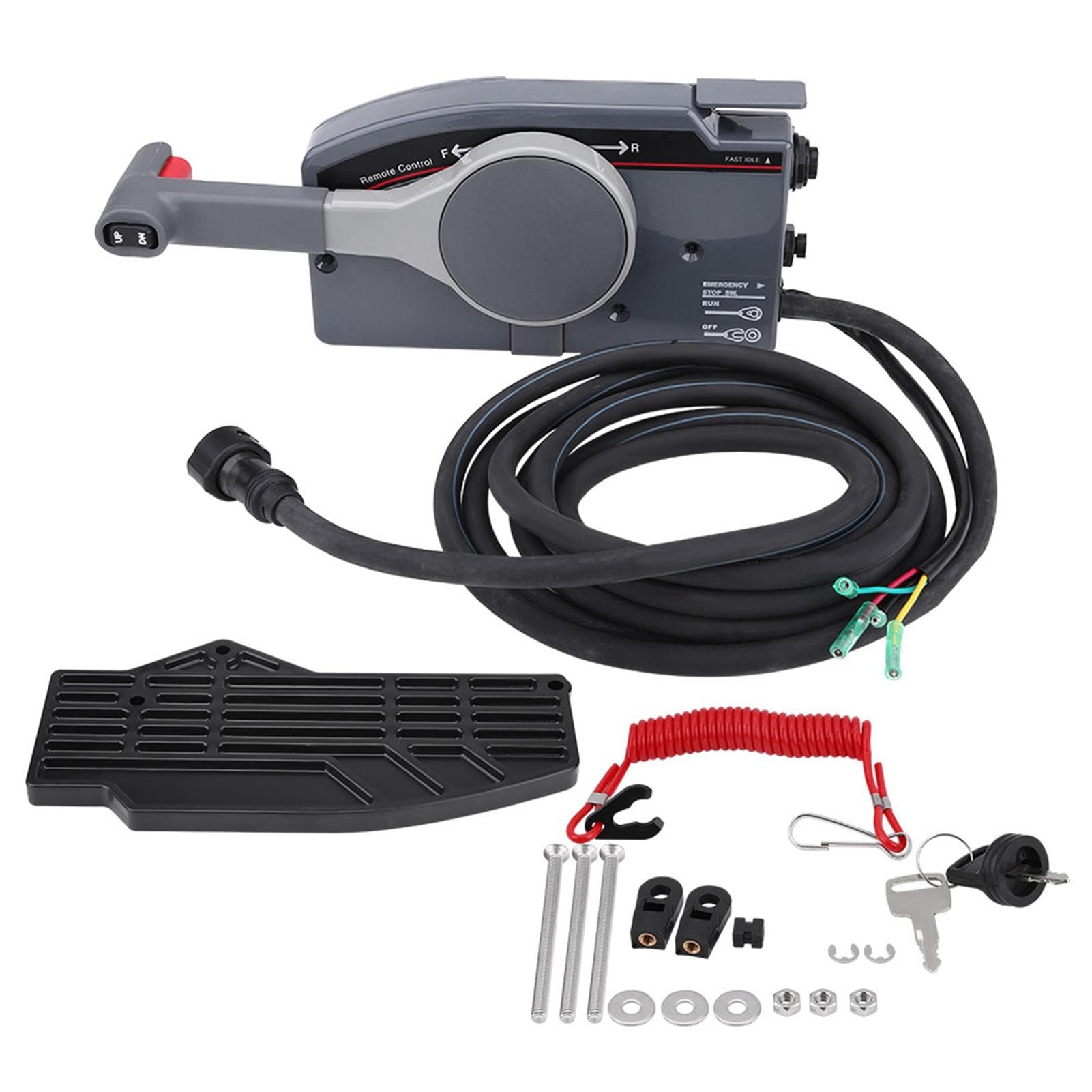 Boat Outboard Engine Side Mount Remote Control Box with 10 Pin for 703?48205?16