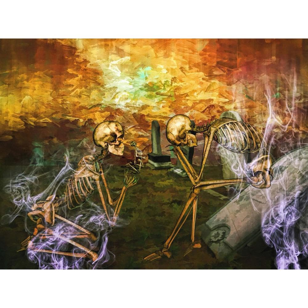 Diamond Embroidery Scenery Painting Rhinestones Skull Diamond Painting Picture Beads Home Decor 20X30CM