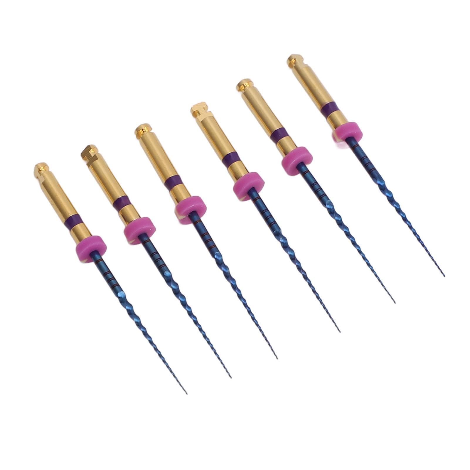 6pcs S1 Endodontic File Set Elastic Big Tapered Metal Endo Canal File for Clinic Hospital 0.98in 25mm