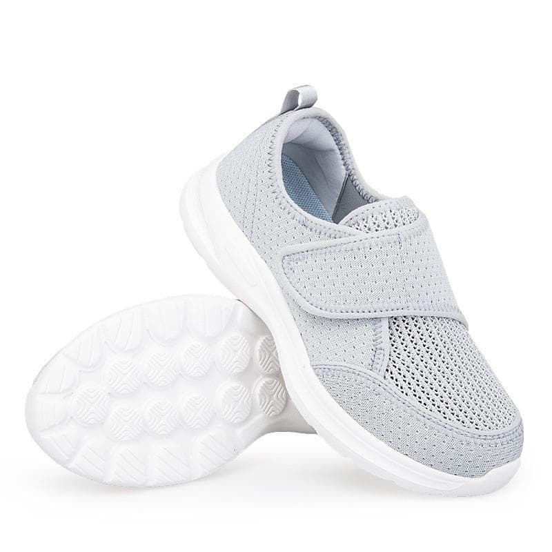 Elderly Walking Shoes Lightweight and Fashionable Elderly Shoes with Mesh Surface 37 grey
