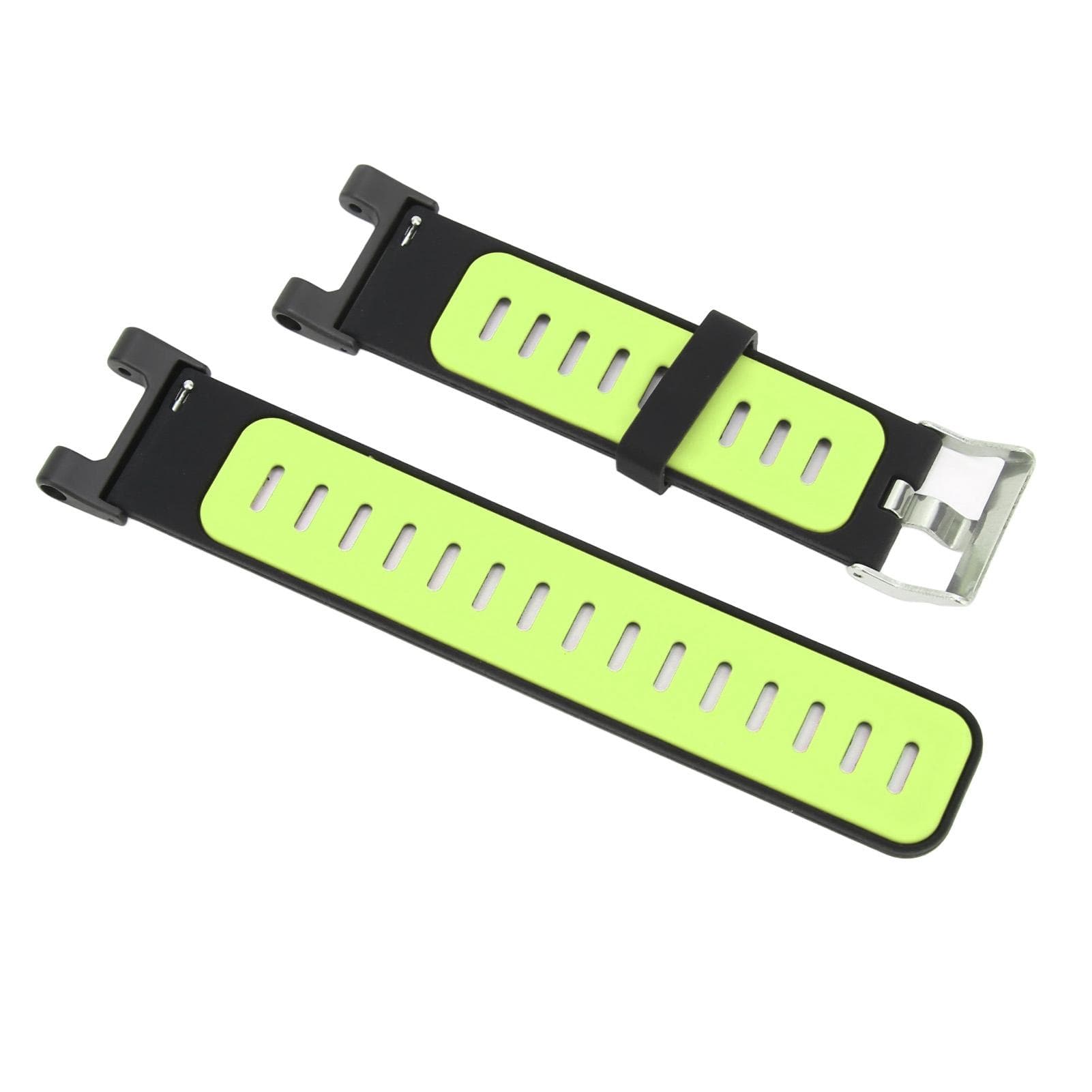 Silicone Soft Bracelet Belt Sport Watch Band Strap for Amazfit TRex for TRex Pro Watch(Black Green ) multicolour