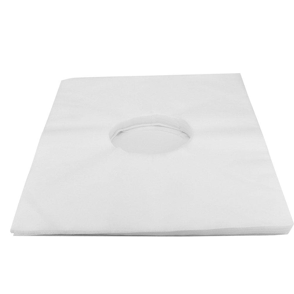 Disposable Beauty Salon Bed Face Hole Cover Non woven Fabrics Massage Table Pillow Cover White