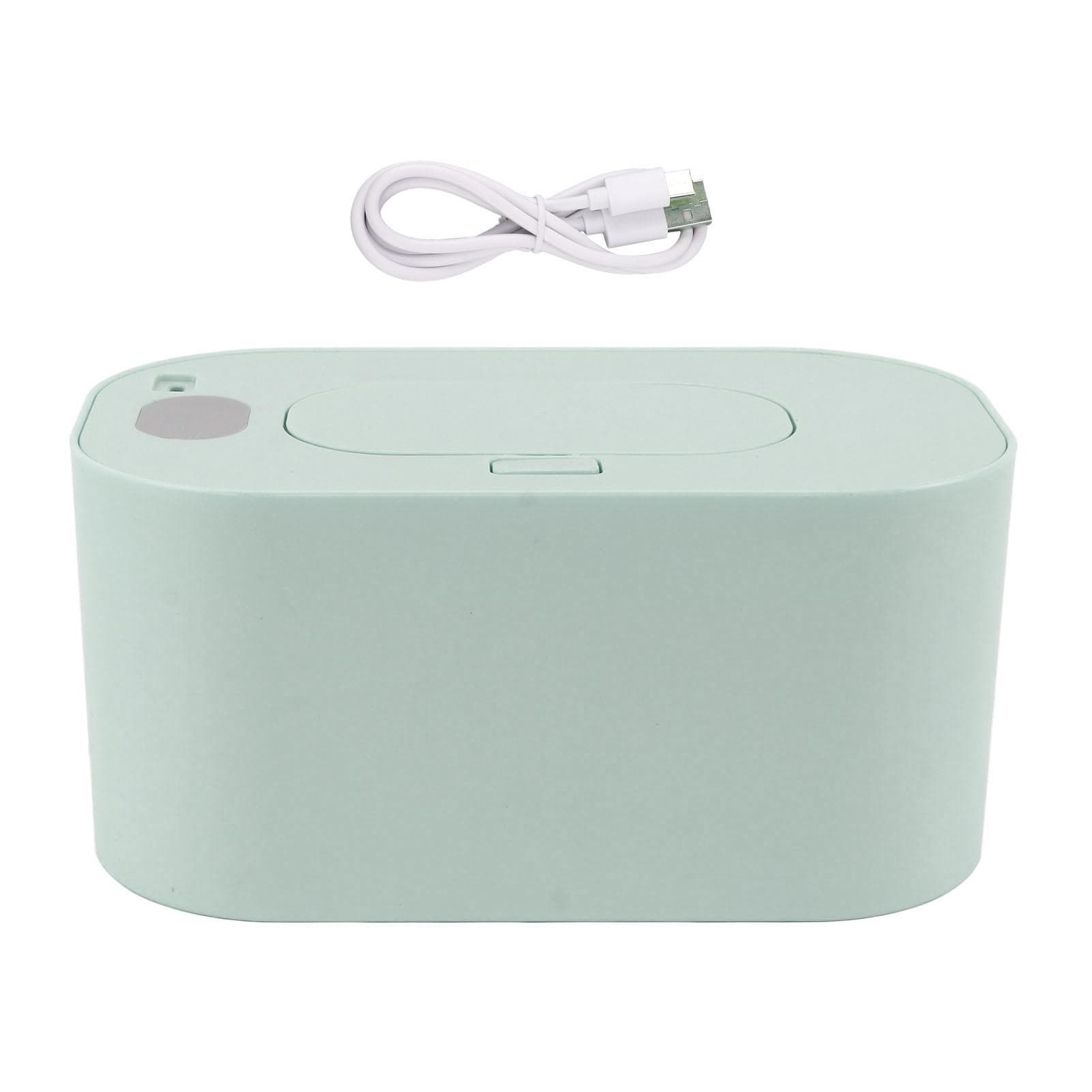 Wipe Warmer Wet Wipe Dispenser USB Powered Constant Temperature Large Capacity with Display Wipe green