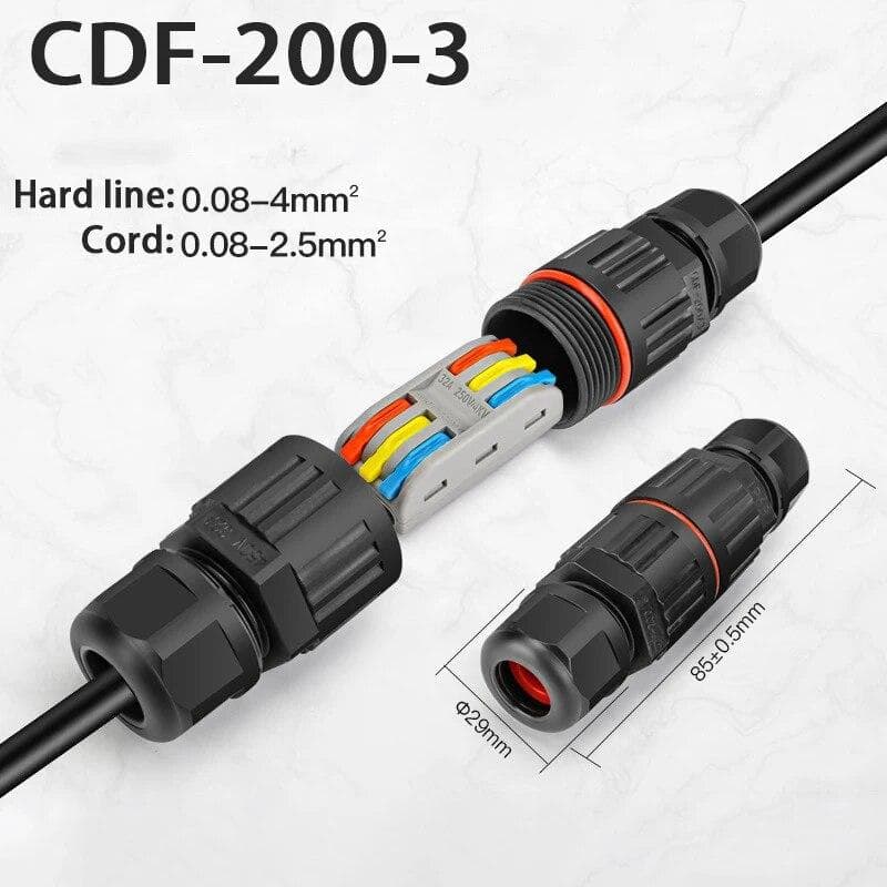 Waterproof Joint Wire Quick Connection Waterproof Connector 2/3 Pin Solder Less LED Lamp Wiring Outdoor Rainproof Terminal type 2