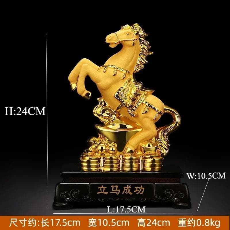 Resin horse ornaments home decoration New home furnishing articles Christmas birthday present Lucky objects figurines room decor