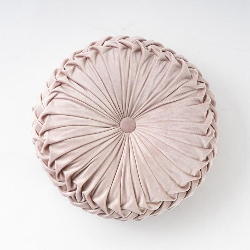 Pumpkin Velvet Pillow Cushion Creative Sofa Pillows Floor Cushion Cover Solid Color Luxury Home Hotel Pillows champagne