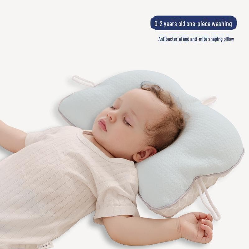 Anti-Tilt Baby Pillow: Breathable, Flat Head Correction, Newborn Gift 31x45 cm