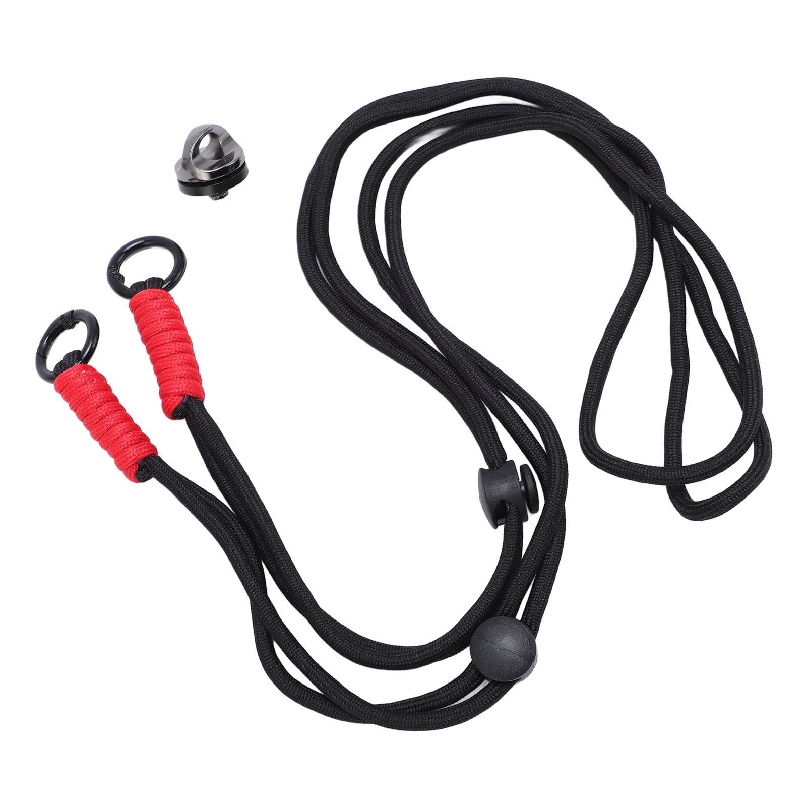Action Camera Anti Loss Rope Aluminum Alloy Buckle Quick Release Nylon Strap for POCKET 3 Cameras black