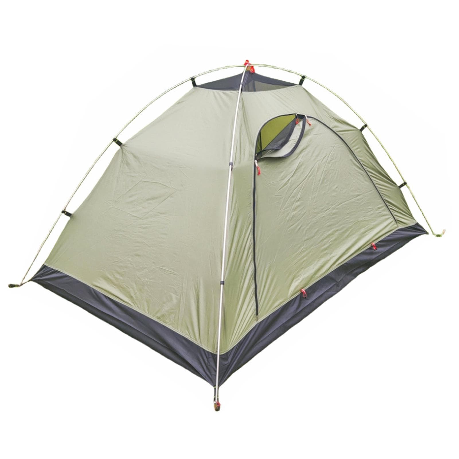 2 Person Backpacking Tent Waterproof Lightweight Free-Standing Aluminum Pole Camping Tent