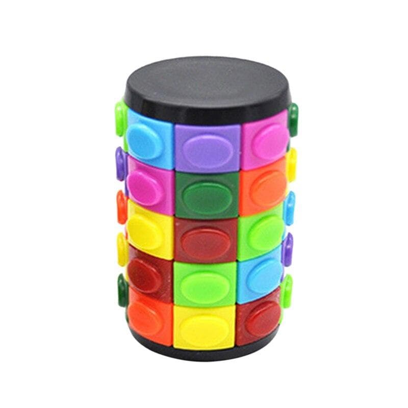 Colorful Magic Tower Cube Educational 3/5/7 Layer Creative Sliding 3D Puzzle Toy Antistress Toys for Children