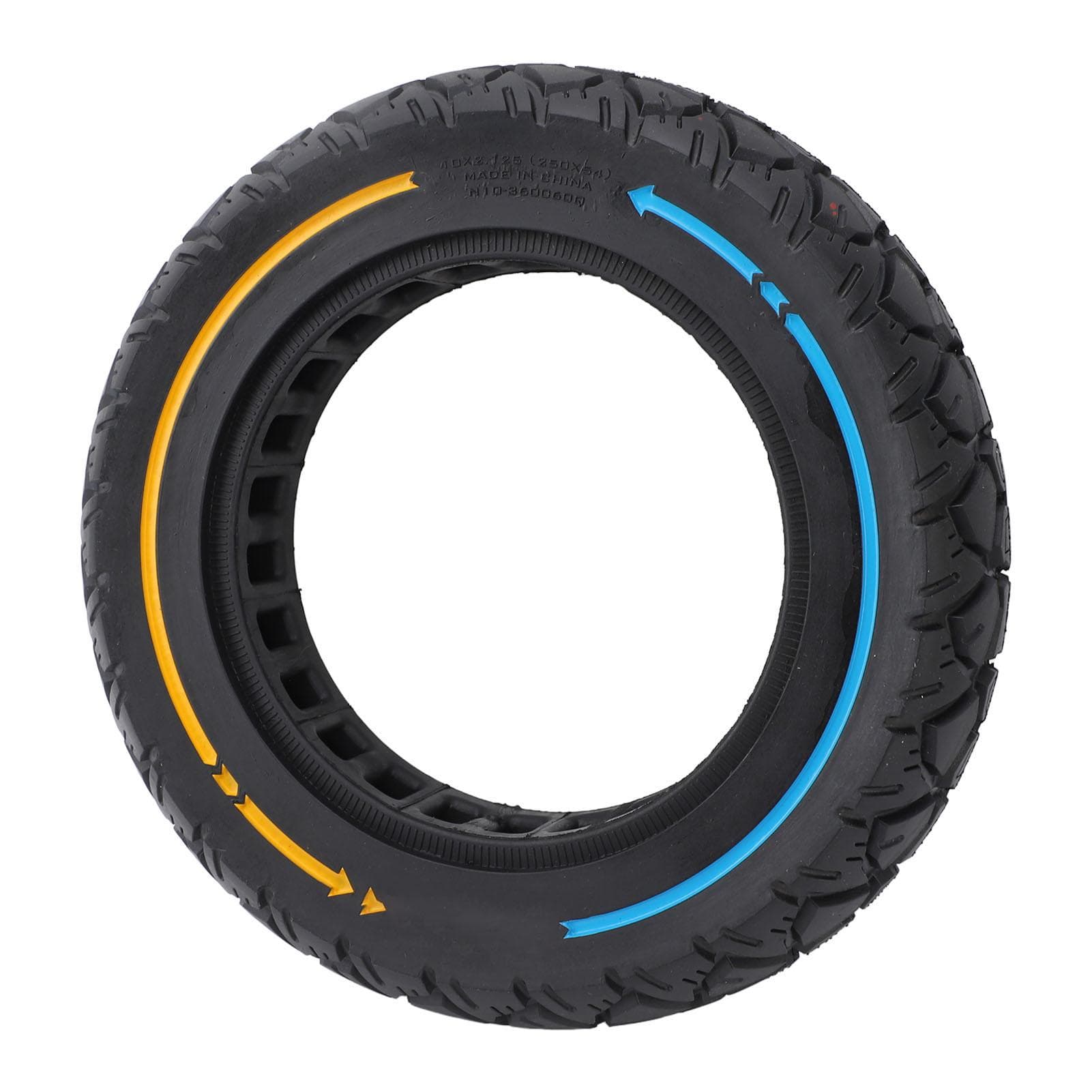 10x2.125 Electric Scooter Tire Front Rear Wheels Universal Tubeless 10 Inch Solid Rubber Tires for