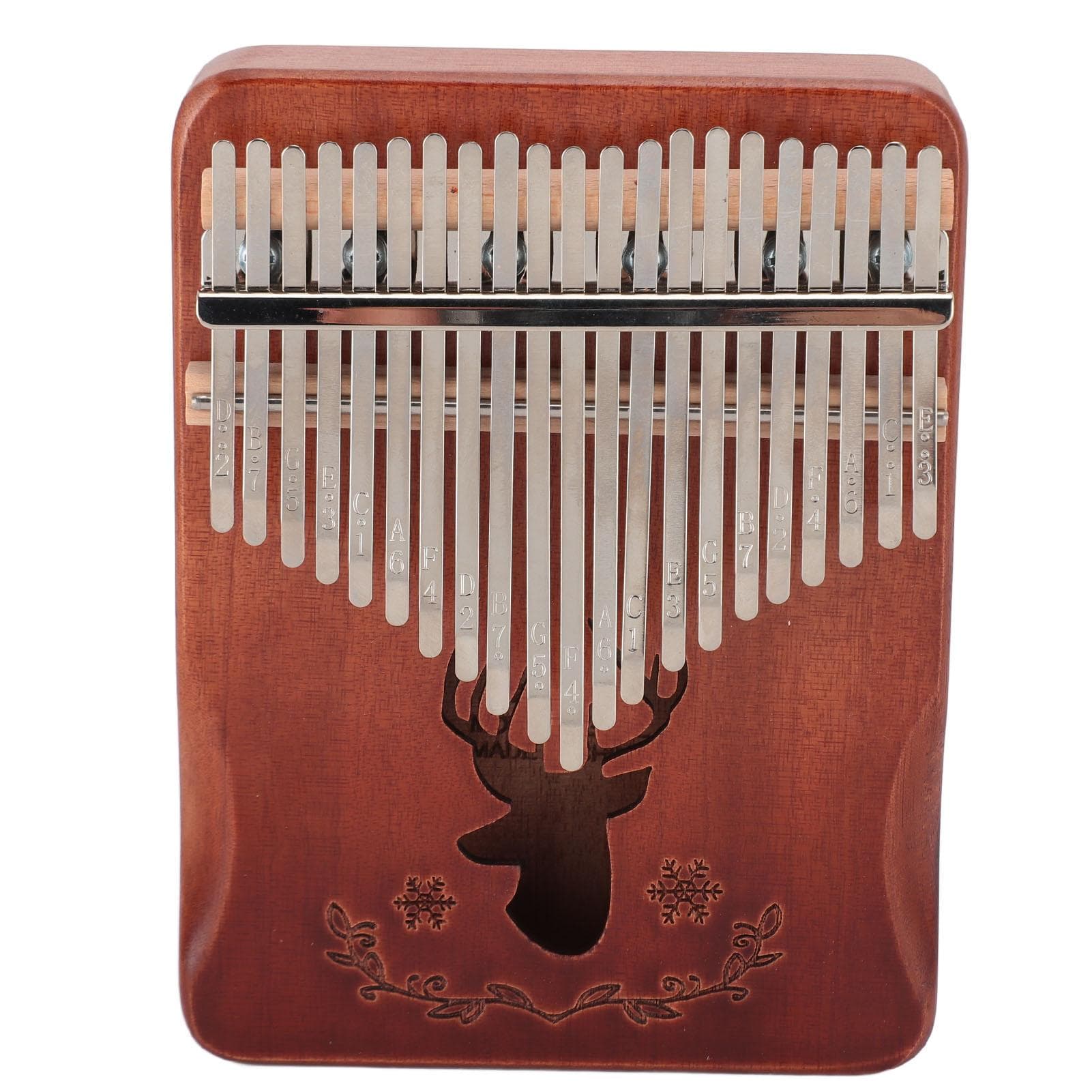 21 Keys Thumb Piano Musical Instruments Kalimba Finger Piano with Finger Protector Cleaning Cloth