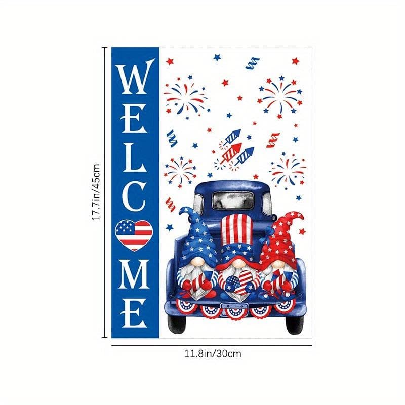 1 garden flag banner garden decoration background cloth hanging flag outdoor festival hanging flag background D