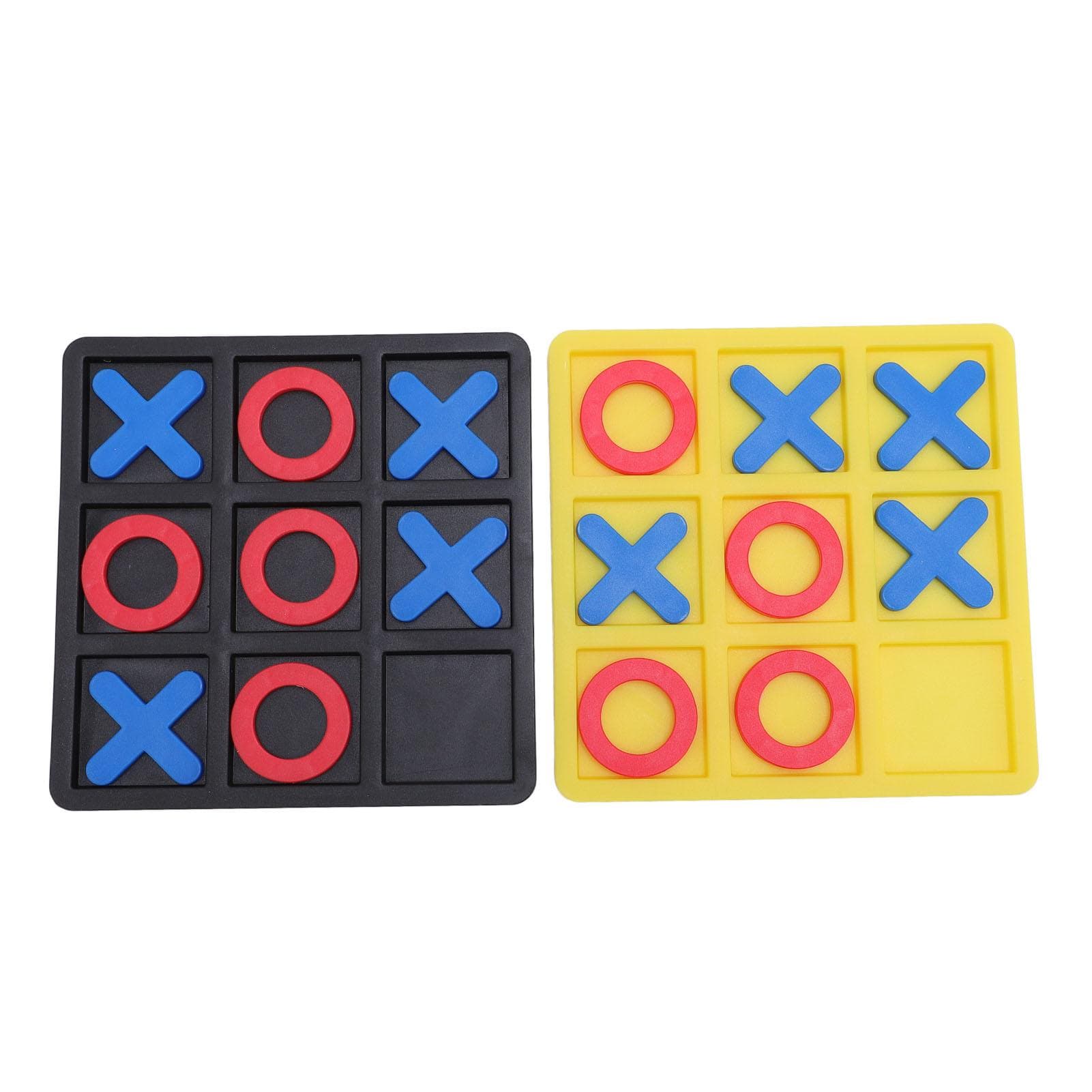 2Set XO Board Game Plastic Classic XO Chess Board Game Indoor Party Game with X and O Pieces for
