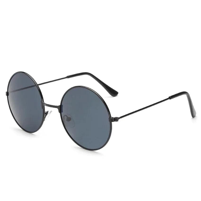 FOENIXSONG Round Pilots Sunglasses Vintage Silver Gold Black Frame Unisex Retro Sun Glasses for Men Women MULTI