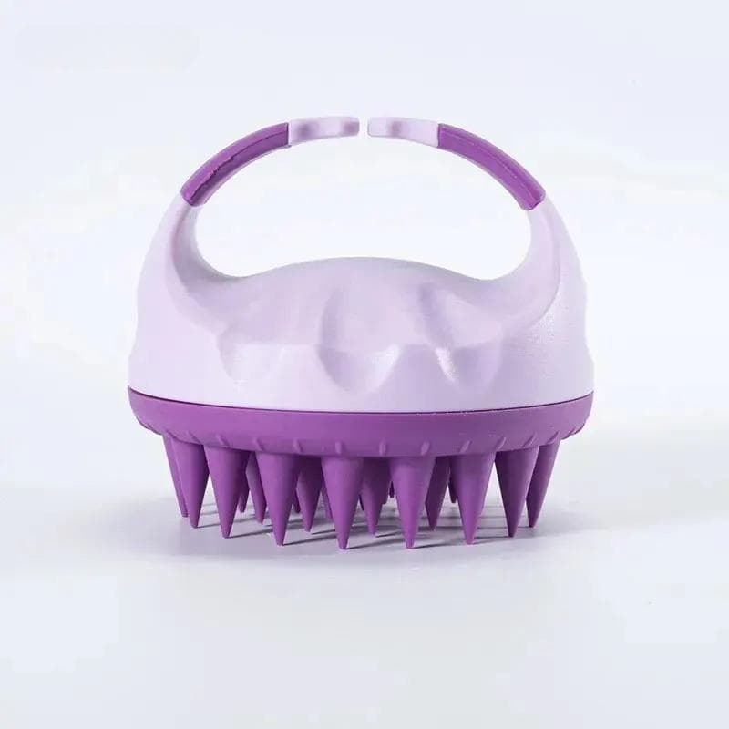 Scalp Exfoliating Massage Brush with Handle for Shampoo and Clean Scalp