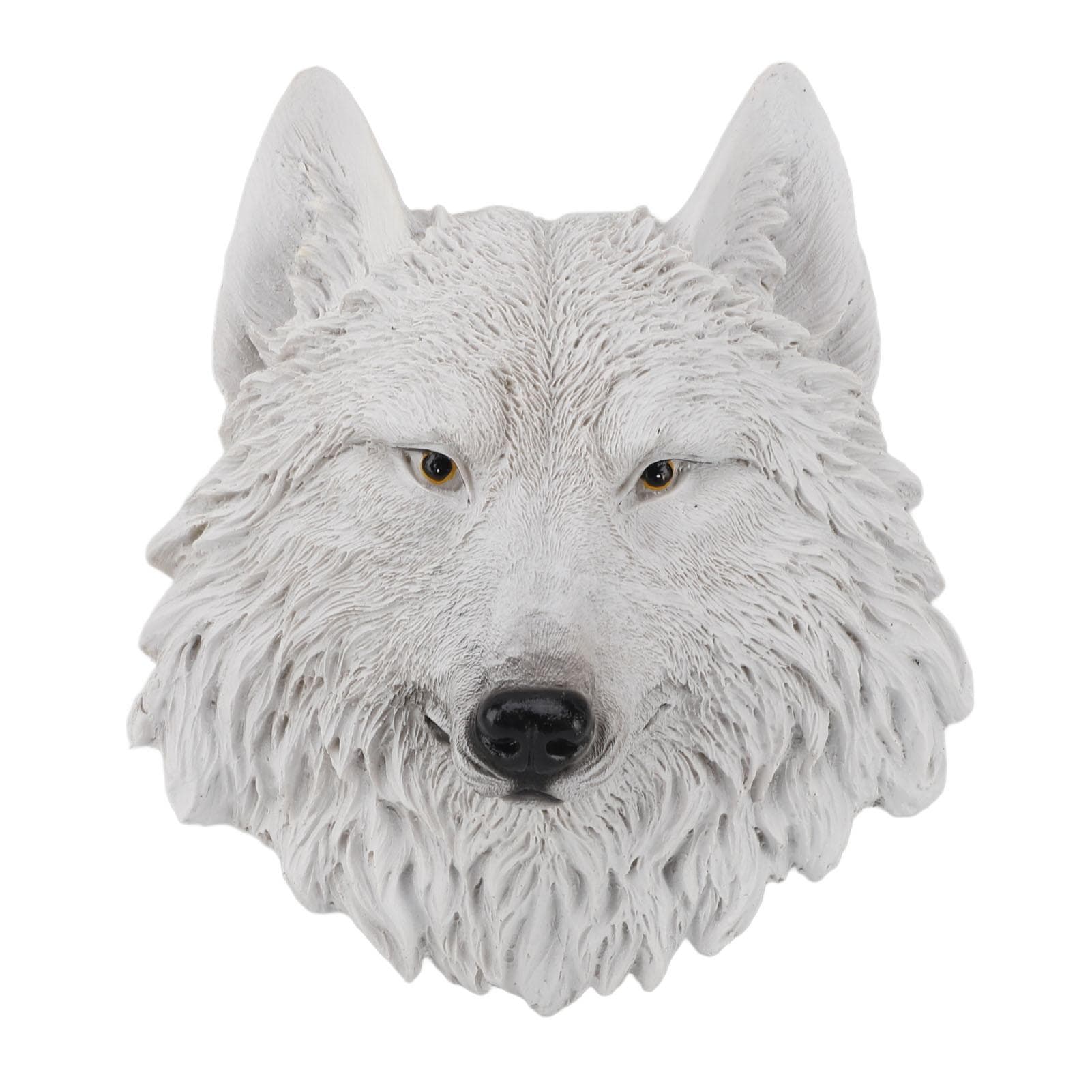 3D Simulation Animal Head Statues Wall Decor Resin Unique Exquisite Animal Head Statues Wall