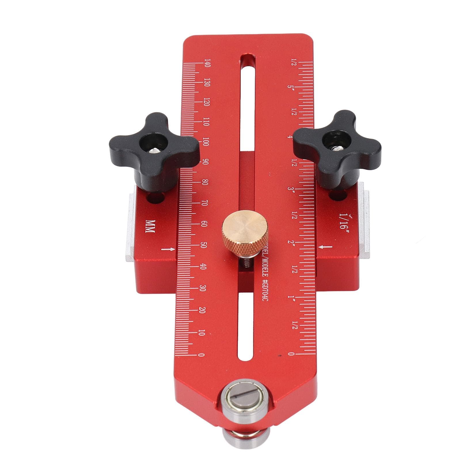 Thin Rip Jig Aluminum Alloy Woodworking Table Saw Jig Guide for 19mm 30mm T Slot Track