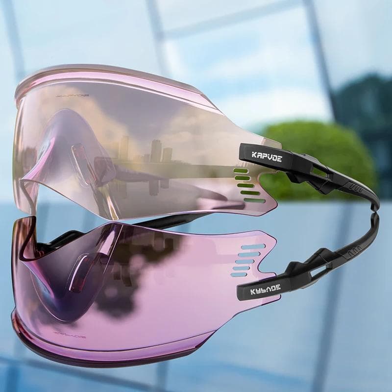 Kapvoe Cycling Sunglasses UV400 MTB Eyewear for Outdoor Sports Bike Goggles Men Women 1LENS
