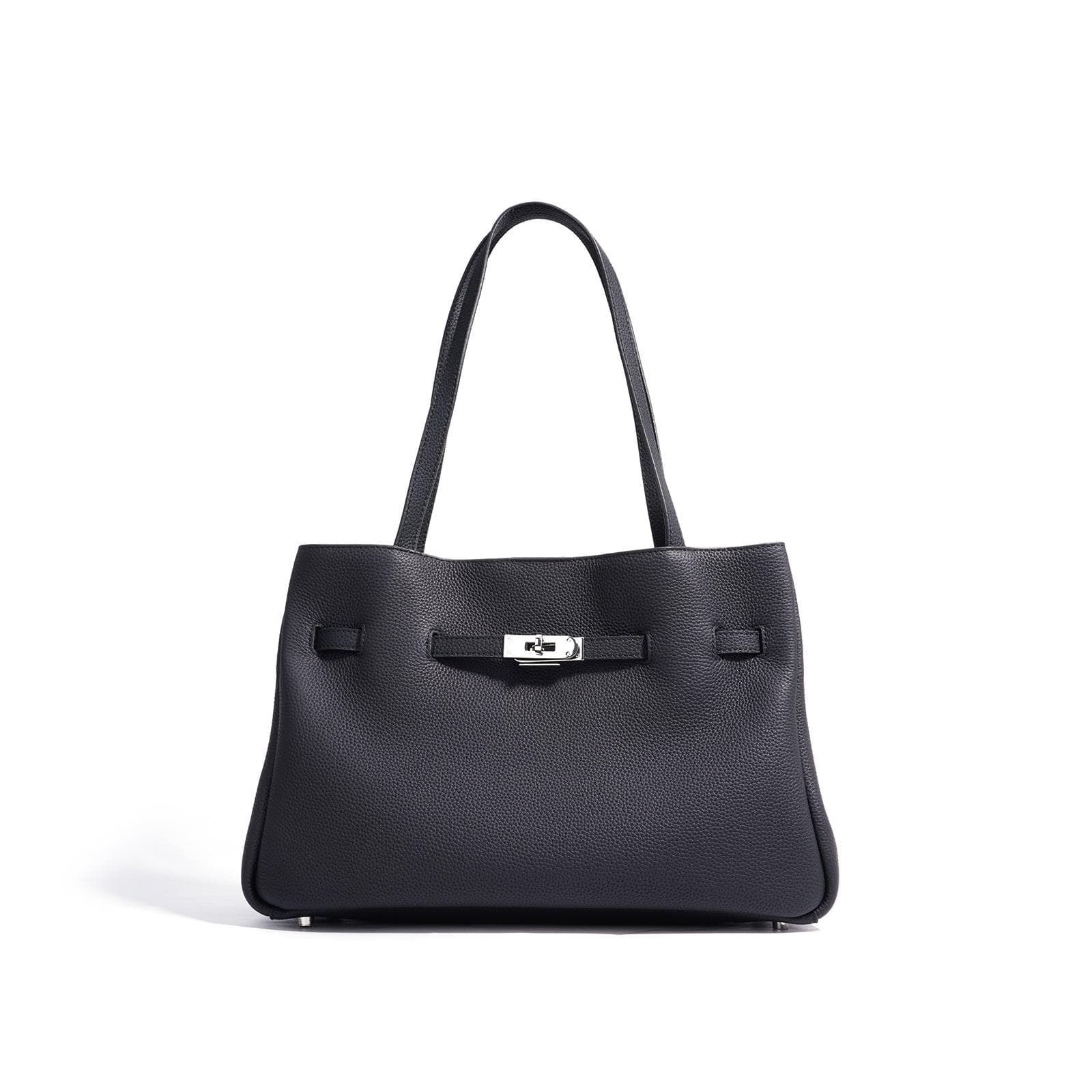Autumn and Winter High-end Head Leather Mother Bag Large Capacity Shoulder Bag Crossbody Bag Tote Bag Women's Bag black
