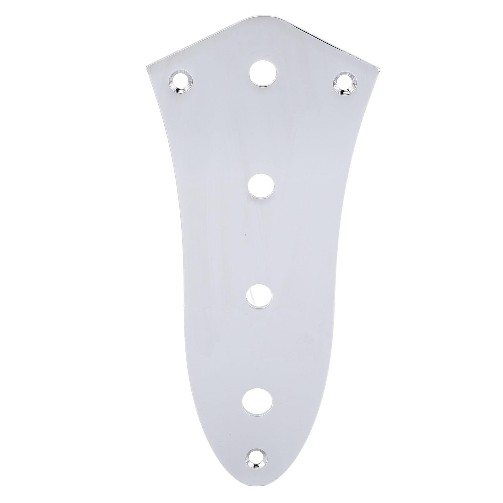 Jazz Bass Control Plate 4 Hole Blank Steel Metal Replacement for Electric Guitar