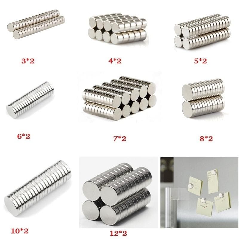 N50 Lodestone Strong Magnet Magnetic Steel Nd-Fe-B Small Round Magnet Strong Magnetic Magnetite Rare Earth Permanent Magnet 10X1MM 20PCS