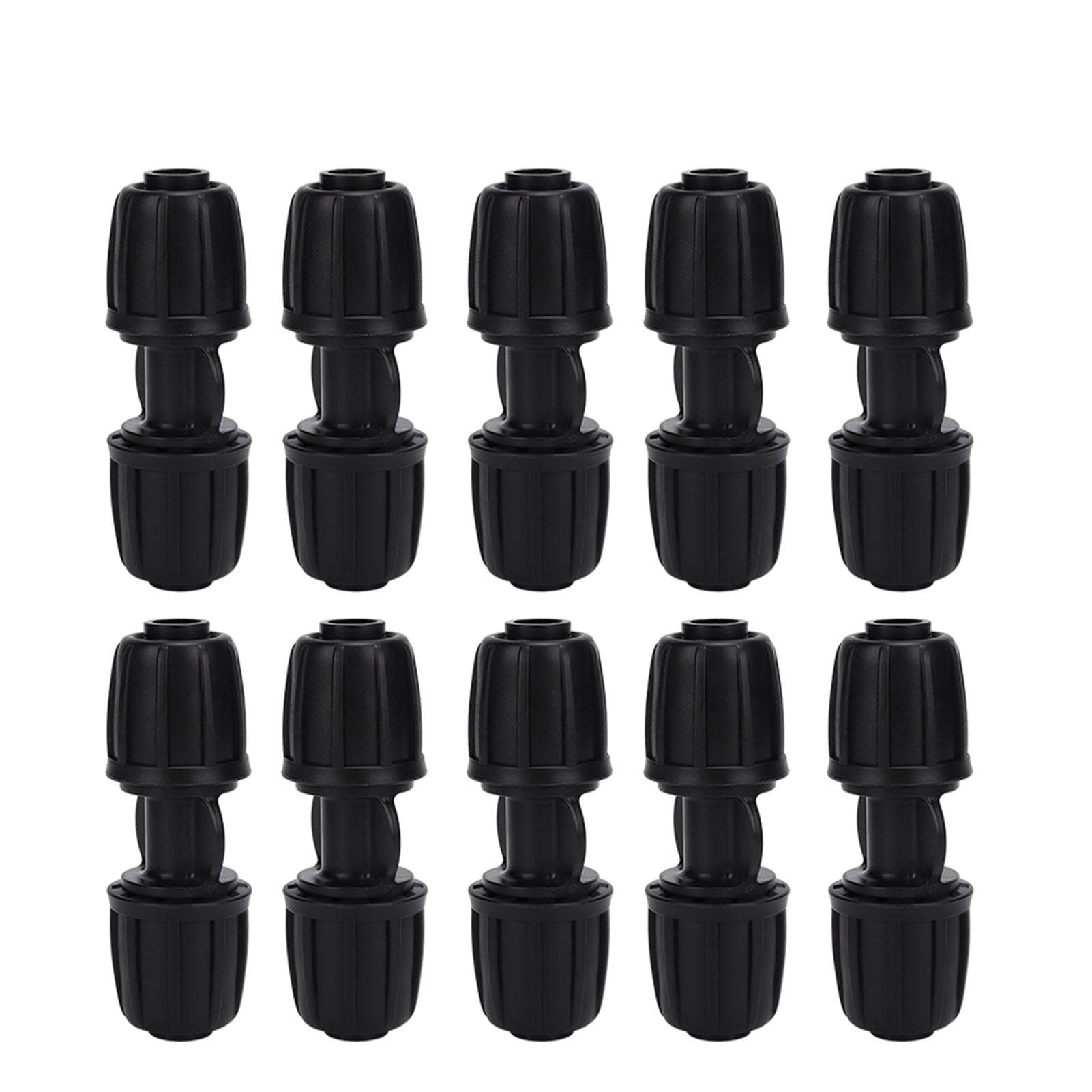 10Pcs Straight Water Connector Garden Drip Irrigation Fitting for 16mm PE Hose