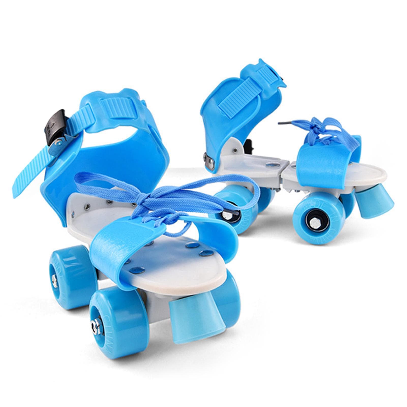 Adjustable Size Children Roller Skates Double Row Skates Skating Shoes Double Wheels Skates for blue