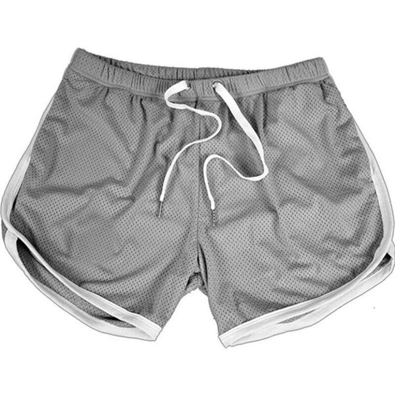 Running Shorts Men Gym Fitness Training Gitf Quick Dry Beach Short Pants Male Summer Sports Workout Fitness Bottoms XXL grey