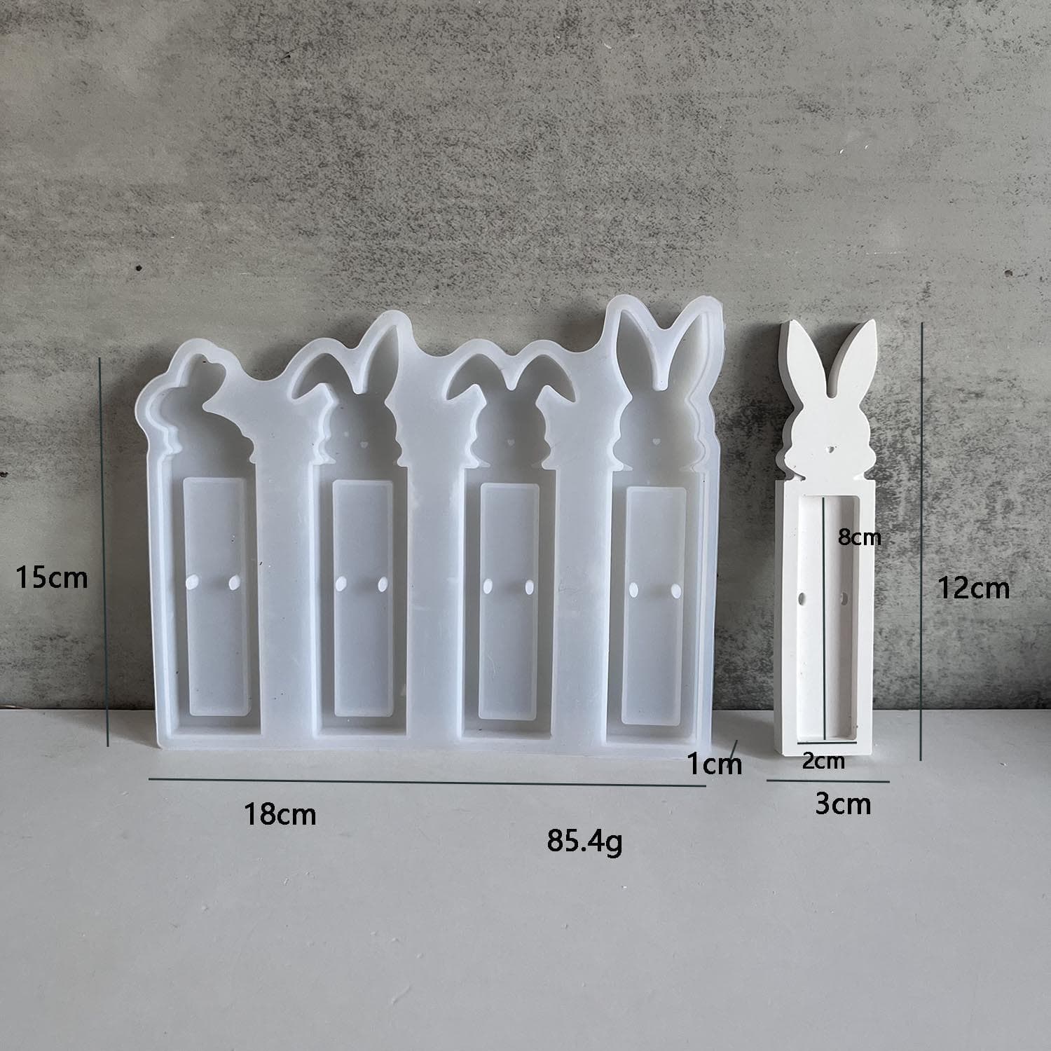 Easter Chocolate Chocolate Cash Gift Box Silicone Mold Bunny Stand Chocolate Holder Plaster Mold Gift Money Holder Casting Molds white