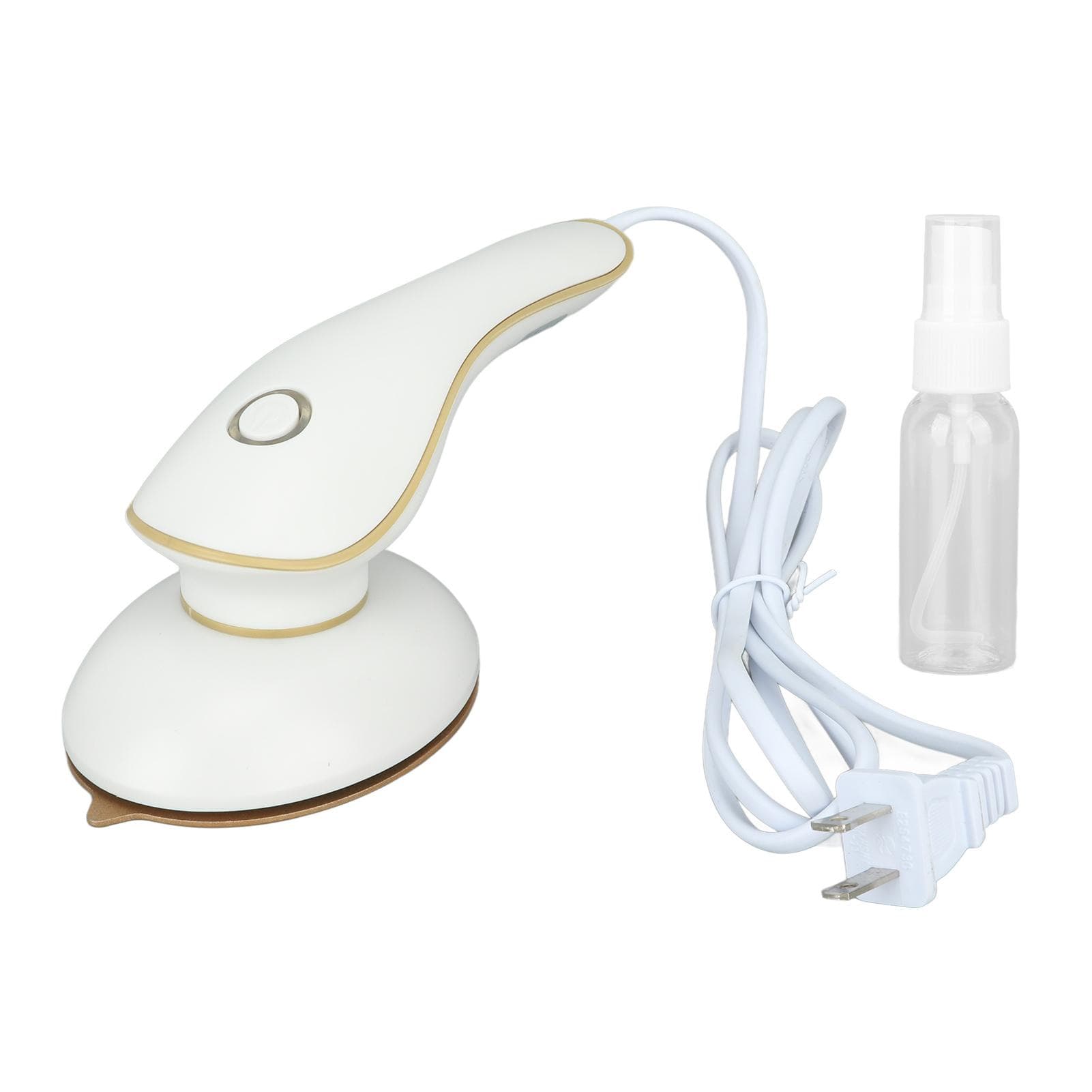 Mini Iron Portable Wet Dry Use Safe Small Handheld Steam Iron for Home Travel Dormitory White