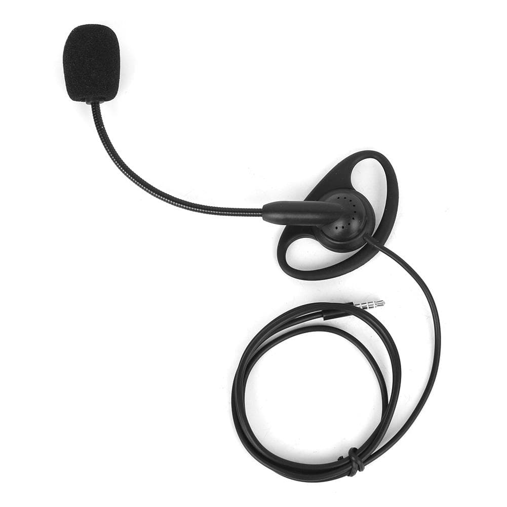 3.5mm Ear Hook Two Way Radio Earphone Bluetooth Wired Intercom Headset for V6 V4 Motorcycle