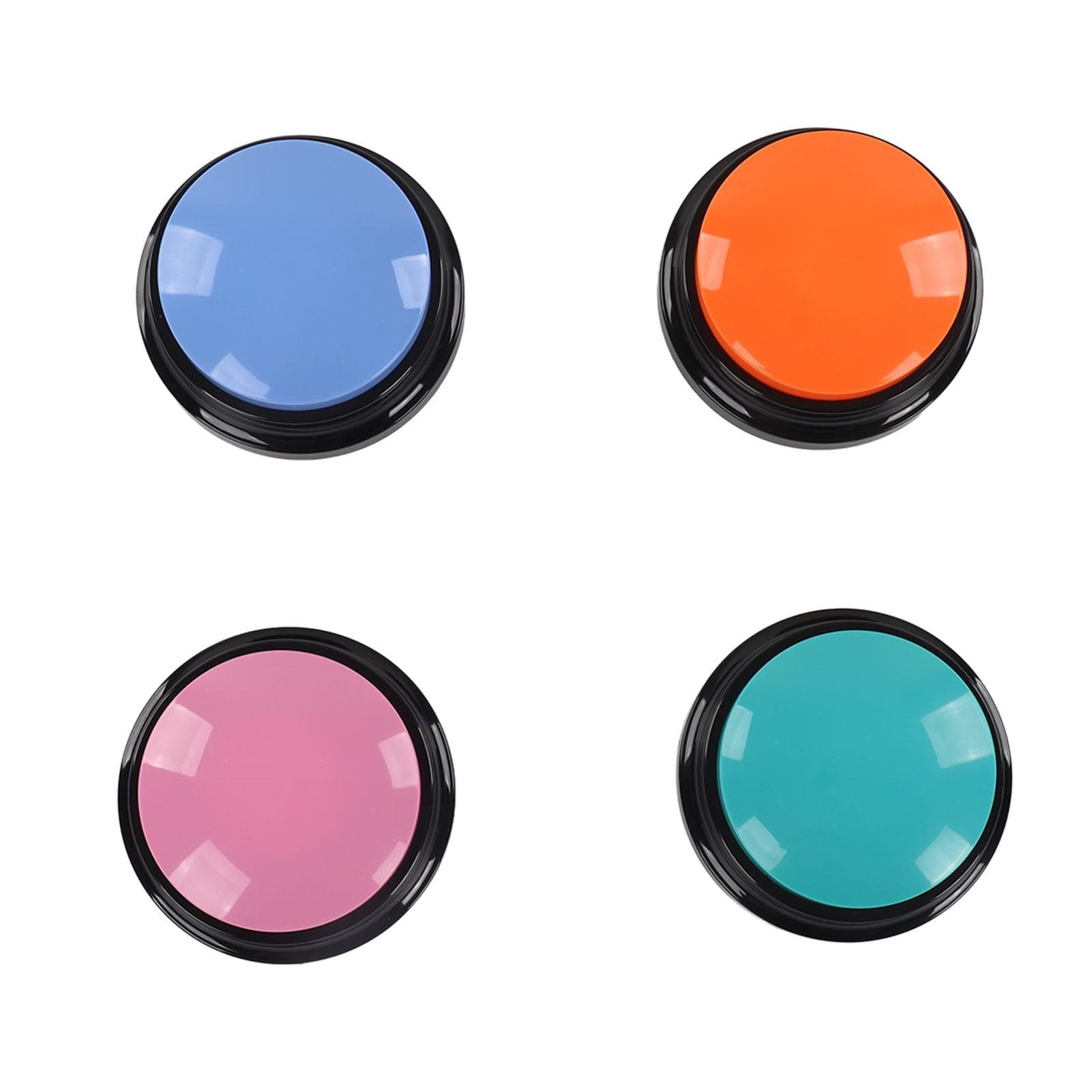 4Pcs Voice Recording Button 30 Second Record Pet Training Buzzer for Cats Dogs Training