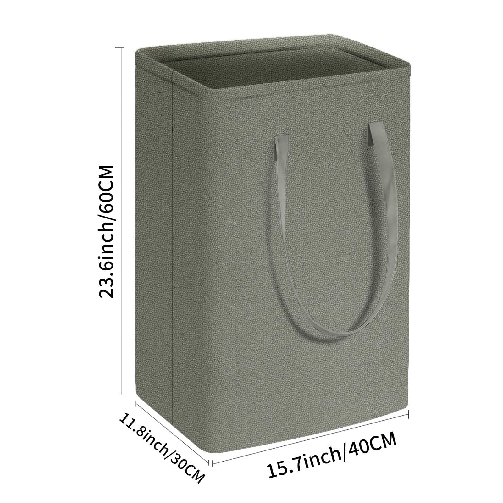 75L Large Laundry Basket 1-3 Pack Waterproof Collapsible Hamper with Easy Carry Handles for Family Dorm Bedroom Clothes Toys 2pcs gray